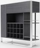 VIG Furniture Modrest Fauna Elm Gray Wine Cabinet-1