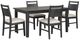 New Classic® Home Furnishings Sable Crest 5-Piece Black/Ebony Dining Table Set-0