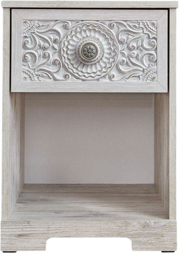 Signature Design by Ashley® Paxberry Whitewash 1-Drawer Nightstand-1