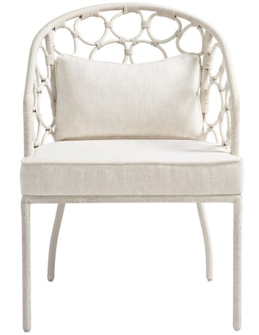 Universal Explore Home™ Weekender Coastal Living Home Pebble Nomad Snow-Sea Salt Dining Arm Chair-2
