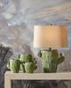 Currey & Company Cactus Antiqued Green Table Lamp-5