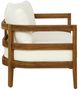 Linon Surfside 2-Piece Beige/Brown Acacia/Fabric Outdoor Conversation Set-3