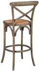 Forty West Bennett Brown Wash X-Back Bar Stool-2