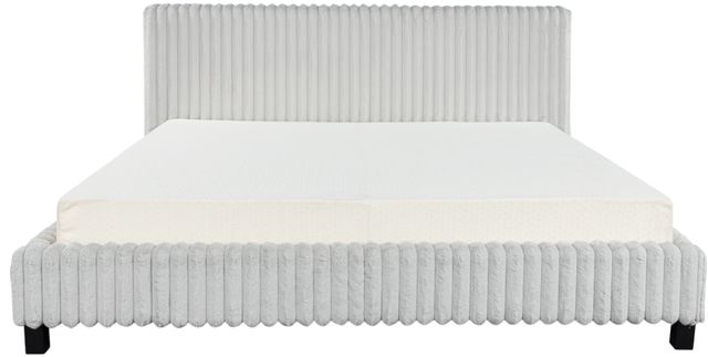 Signature Design by Ashley® Zuraleus White King Upholstered Panel Bed-1