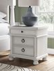 Signature Design by Ashley® Rowlenstown Antique White 3-Drawer Nightstand-1
