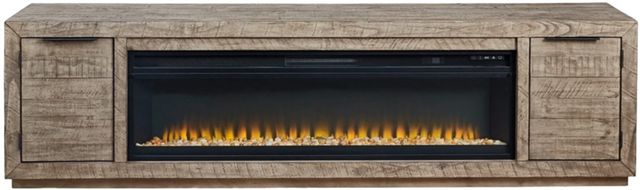 Signature Design by Ashley® Krystanza Weathered Gray TV Stand with Electric Fireplace-1
