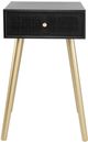 A & B Home Black Console Table with Gold Legs-0