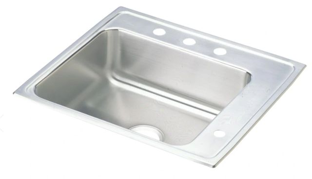 Elkay Lustertone® Classic Lustrous Satin Stainless Steel 25" x 22" x 6" Single Bowl Drop-in Classroom ADA Sink-0
