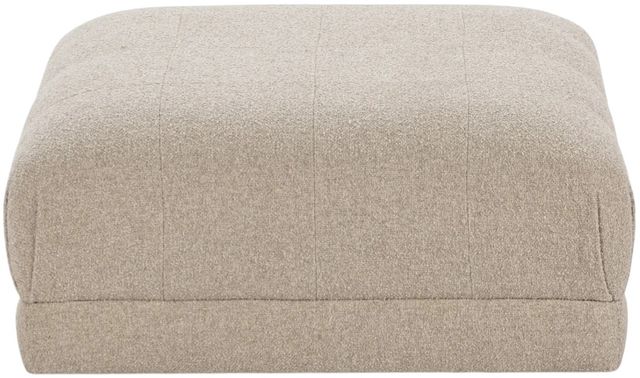 Classic Home Adalynne Buttermilk Upholstered Square Ottoman-2