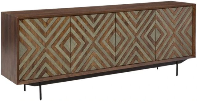 Signature Design by Ashley® Dreggan Brown/Gold Accent Cabinet