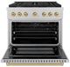 ZLINE Autograph Edition 36" Satin Stainless Steel Pro Style Gas Range-1