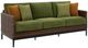 Signature Design by Ashley® Horizon Hall Brown/Green Aluminum/Fabric Outdoor Sofa-0