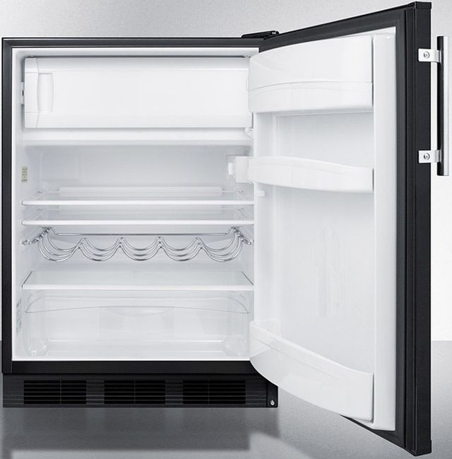 Summit® 24" 5.1 Cu. Ft. Black Compact Refrigerator-2