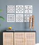 A & B Home 6-Piece White Wall Decor Set-3