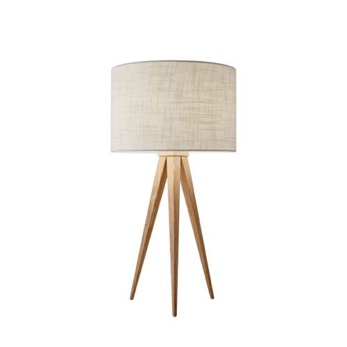 Adesso® Director Natural Wood Table Lamp-0