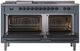 Ilve® Nostalgie II Series 60" Blue Grey Pro Style Dual Fuel Range-1