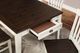 TEI Kelsey Dark Oak Dining Table with White Base-2