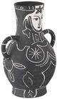 Currey & Company Saint-Paul-de-Vence Black/White Medium Vase-1