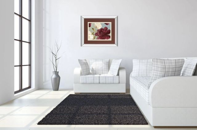 Classy Art Deep Peonies Il by Asia Jensen Mirror Framed Wall Art-2