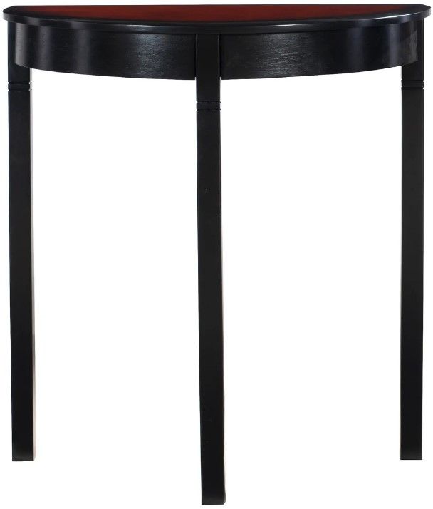 Linon Camden Cherry Console Table with Black Base-2