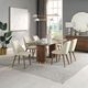 ACME Furniture Willene White Dining Table with Walnut Base-2