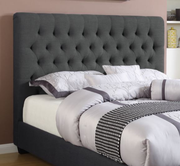 Coaster Chloe Charcoal Upholstered Queen Headboard Jarons Furniture Outlet Bordentown and Lumberton NJ