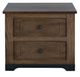 International Furniture Direct Parota III Barrel Brown Nightstand-1
