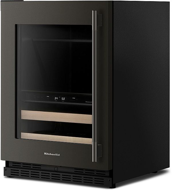 KitchenAid® 24" 4.8 Cu. Ft. Black Ore Undercounter Beverage Centre-3