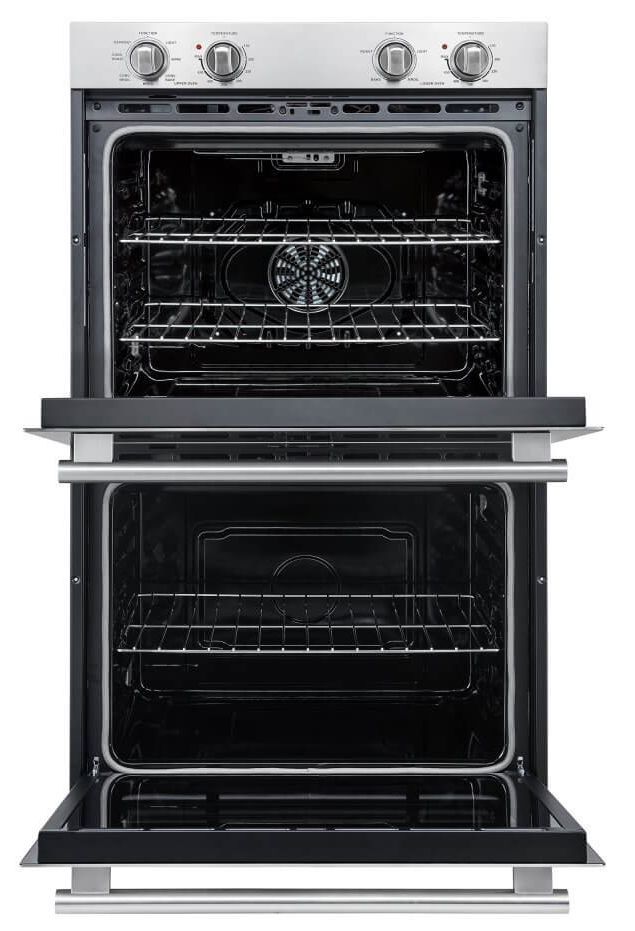 FORNO® Vomero 30" Stainless Steel Double Electric Wall Oven-1