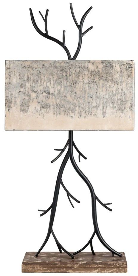 Crestview Collection Birch Black Table Lamp-1