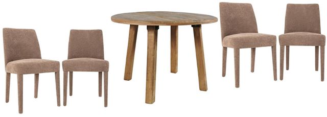 Jofran Inc. Reclamation/Urban Archive 5-Piece Brown/Sable Dining Table Set-0