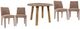 Jofran Inc. Reclamation/Urban Archive 5-Piece Brown/Sable Dining Table Set-0