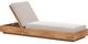 Four Hands Kinta Fabric/Wooden Outdoor Chaise Lounge-0