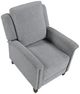 Homelegance® Lansing Gray Manual Push Back Recliner-3