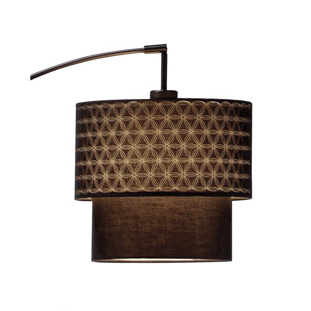 Adesso® Gala Matte Black Arc Lamp-1