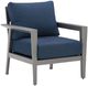 Signature Design by Ashley® Gali 4-Piece Blue/Gray Aluminum/Fabric Outdoor Conversation Set-3