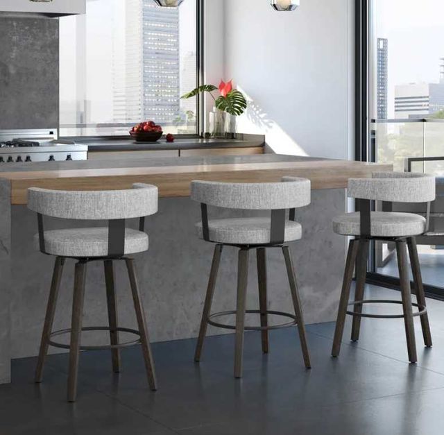 Amisco Customizable Fletcher Swivel Counter Stool-2