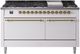 Ilve® Nostalgie II Series 60" White Pro Style Dual Fuel Range-0