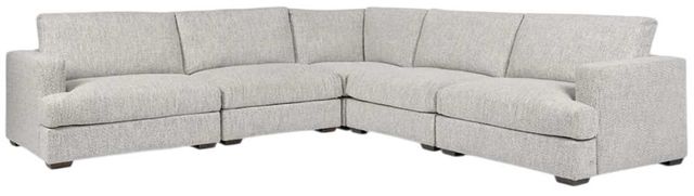Classic Home Ludwig 5-Piece Ivory Upholstered Sectional-0