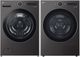 LG Black Steel Front Load Washer & Electric Dryer Laundry Pair-0
