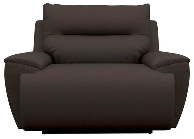La-Z-Boy® Palmer Walnut Leather Power Reclining Chair and a Half with Headrest and Lumbar-1