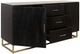 Stylecraft Ebony Stain and Gold Sideboard-1