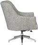 Fairfield® Customizable Devin Leather Swivel Chair-2