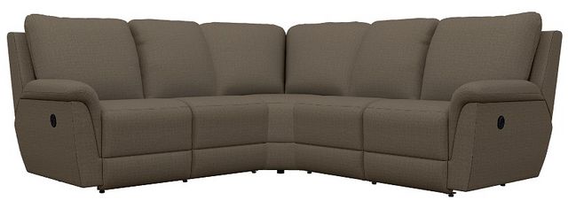 La-Z-Boy® Rigby 3-Piece Java Curve Reclining Sectional-0