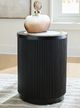 Signature Design by Ashley® Grayman Black Round End Table-1
