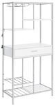 Coaster® Figueroa Chrome/White Cabinet-0