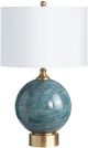 Crestview Collection Downs Teal Table Lamp-1