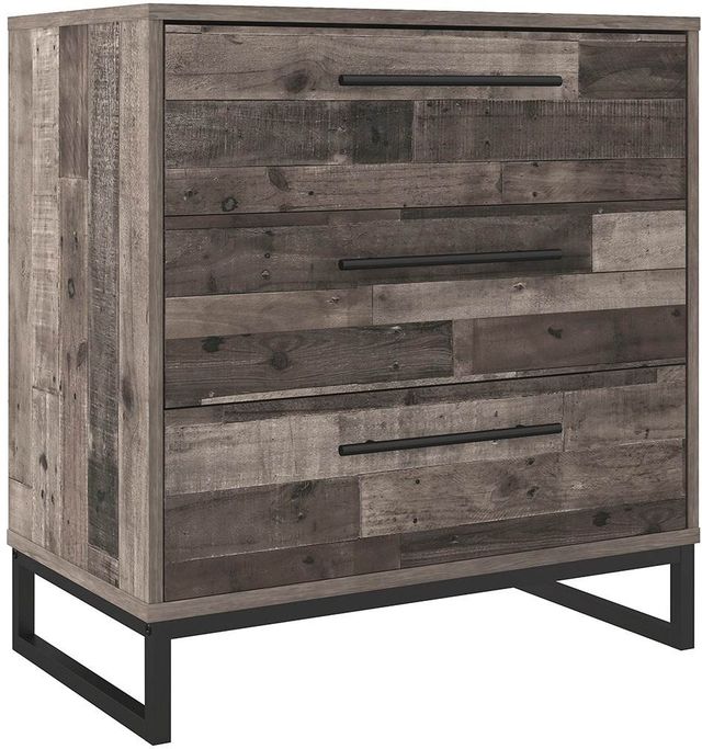 Signature Design by Ashley® Neilsville Multi Gray Three Drawer Chest-0