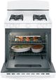 GE® 30" White Freestanding Gas Range-3