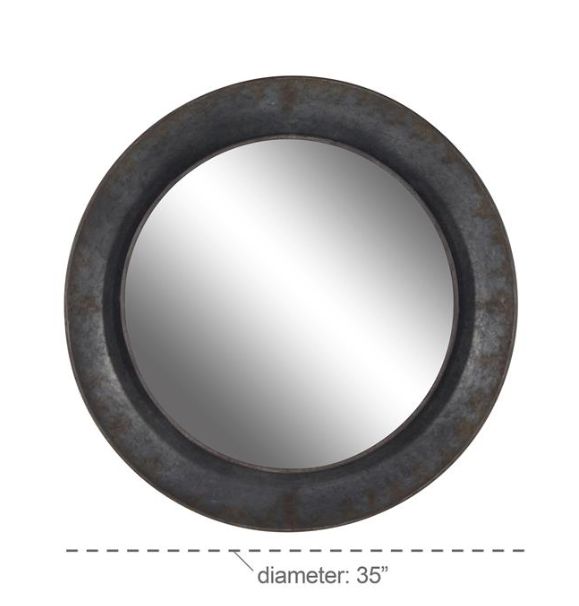 Deco Marche Gray 35" Wall Mirror-3